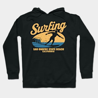 Surfing San Onofre State Beach California | Surfing Lovers Gifts Hoodie